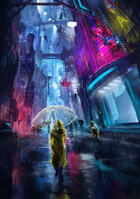 25 Bästa Cyberpunk City Idéerna På Pinterest Future