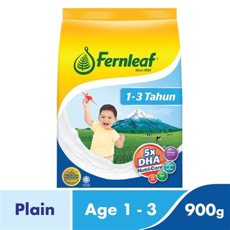 Banyak orangtua yang memberikan susu uht pada anaknya setelah umur 1 tahun. Fernleaf Plain 1-3 tahun 900g | Shopee Malaysia