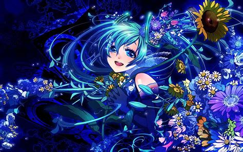 3840x2160px Free Download Hd Wallpaper Anime Girl Blue Hair