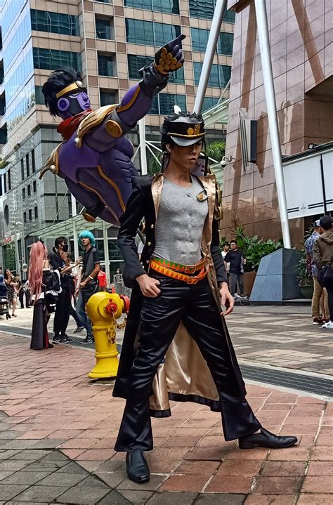 We gather tens of thousands of comic artists, illustrators. photographer Jotaro Jujo cosplay spotted at Comic Fiesta ...