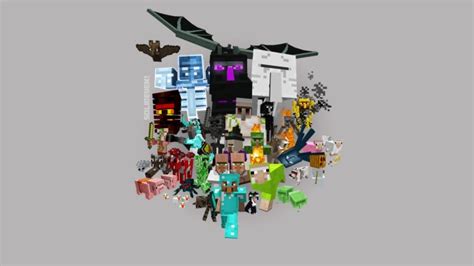 Minecraft All Mobs Background 1920x1080 Download Hd Wallpaper