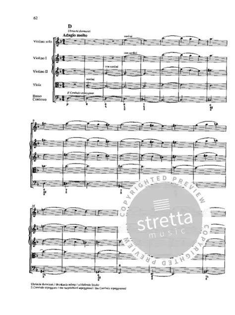 le quattro stagioni from antonio vivaldi buy now in the stretta sheet music shop