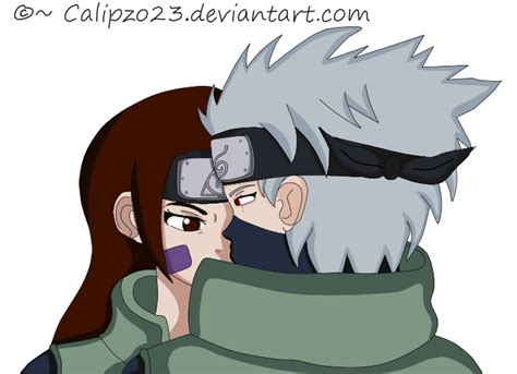 Kakashi And Rin Color By Calipzo23 On Deviantart