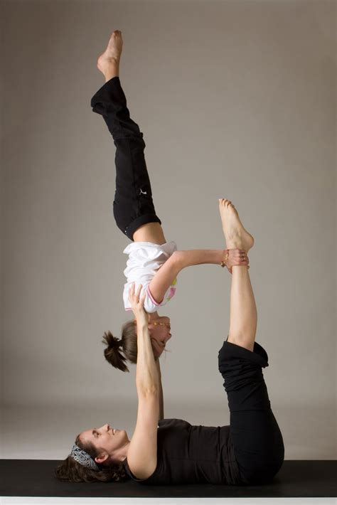 Kids can practice many yoga poses without any risk and get the same benefits that adults do. Did this pose at an acroyoga class. It was awesome ...
