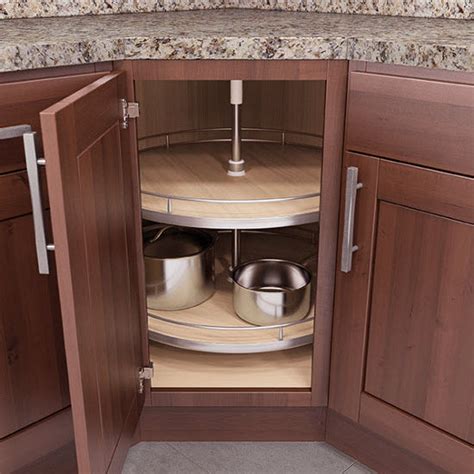 Diamond at lowes products base deep bin lazy susan small. Lazy Susans - Lazy-Susan Corner Base & Wall Cabinet Set w ...