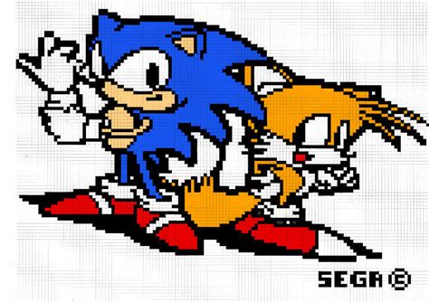 Sonic And Tails In Pixel Sonic The Hedgehog Fan Art 8616387 Fanpop