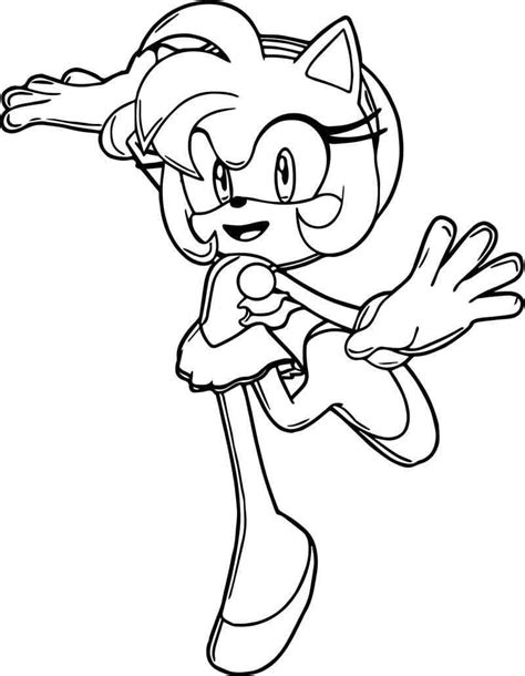 Desenhos De Amy Rose Para Colorir Pintar E Imprimir ColorirOnline Com