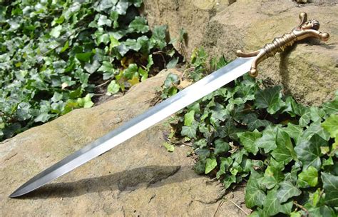 Fionn Forged Celtic Chieftain Sword England Sharp Replica Etsy