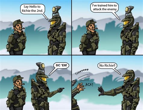 Master Chiefs Pets 2 Halo Funny Halo Comics Halo Memes