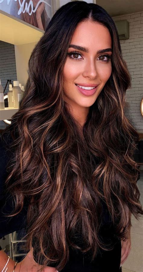 70 Hottest Brown Hair Colour Shades For Stunning Look Dark Hair With