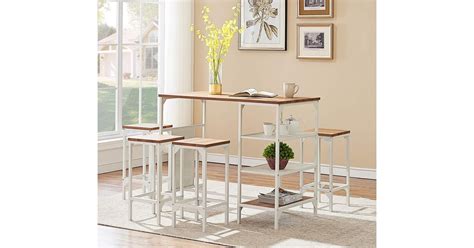 O&K Furniture Dining Room Bar Table Set | Stylish Space-Saving