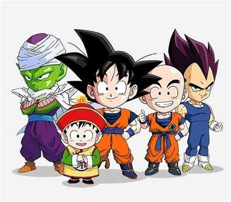 Goku Y Sus Amigos Chibi Desenhos Dragonball Personagens Chibi