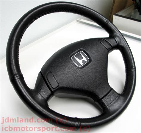 Civic Eg Oem Leather Wrapped Steering Wheel Honda Civic Genio Estilo