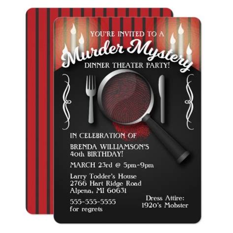 Add an emcee and a detective to determine the total number of speaking parts in each play. Pin on Murder Mystery Dinner Party Ideas
