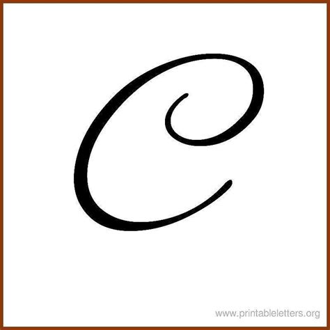 The Letter C Is Made Up Of Black Ink And Has A Spiral Design On It