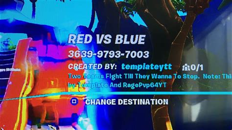 The best fortnite creative codes, from obstacle courses to bizarre custom game modes. Red vs blue map code - YouTube