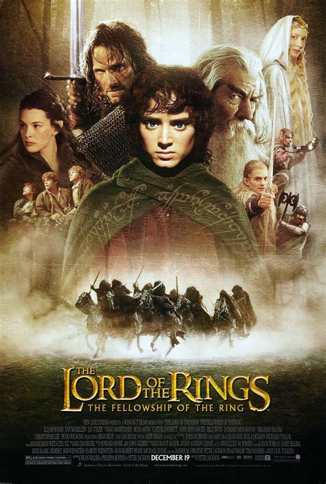 Poster The Lord Of The Rings The Fellowship Of The Ring 2001