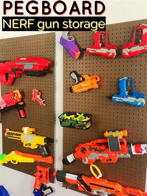 Nerf Gun Storage Diy Nerf Storage Ideas A Girl And A Glue Gun My