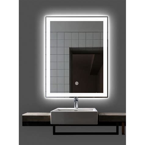 Orren Ellis Clybourn Frameless Lighted Bathroom Vanity Mirror Wayfair
