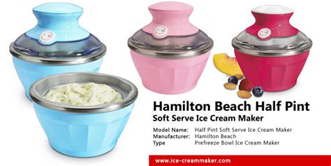 The perfect wedding gift, new home gift, or gift for kids its small size takes up little counter space, and its sleek design and trendy color options will match any kitchen décor (add to your registry now!) Hamilton Beach Half Pint Soft Serve Ice Cream Maker Review ...