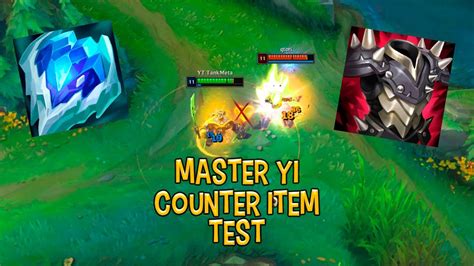 Master Yi Counter Item Test Youtube