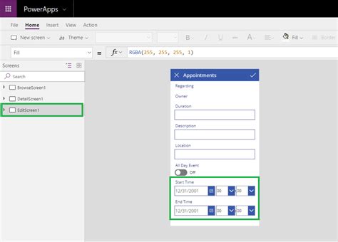 Set Date And Time Field Of Dynamics 365 In Powerapps Microsoft