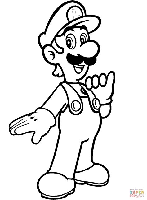 You may use these photograph for backgrounds on personal computer with hd. Luigi from Mario Bros. coloring page | Free Printable ...