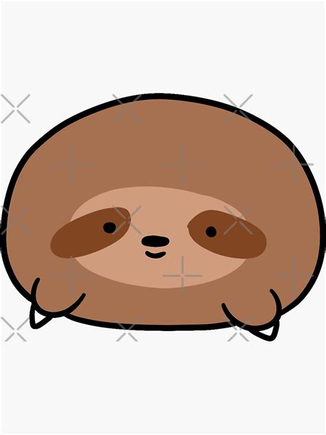 Sloth Blob Sticker By Saradaboru Redbubble