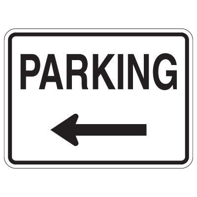 Directional Traffic Signs Parking Sign Left Arrow Seton
