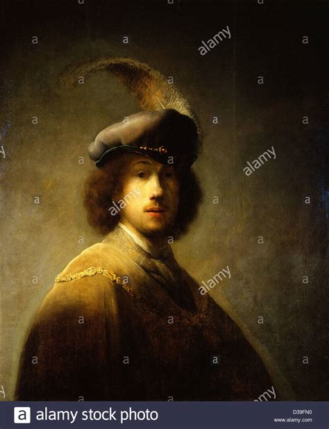 Rembrandt Van Rijn Self Portrait With Plumed Beret 1629 Oil On Panel