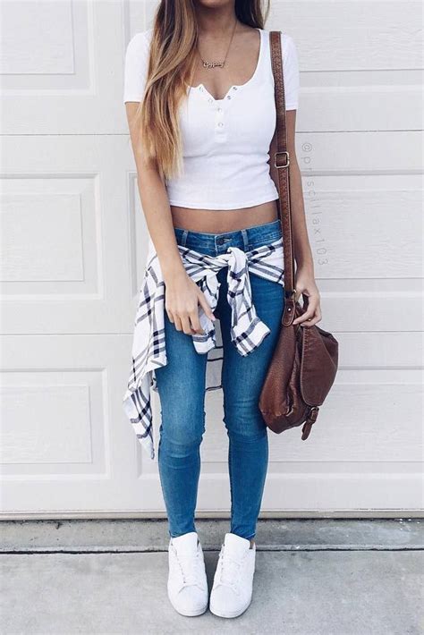 48 Super Cute Outfits For School To Wear This Fall Fashion Outfits For Teens Cute Summer Outfits