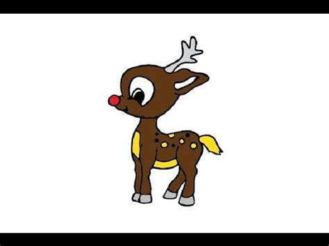 How To Draw A Cute Baby Deer Easy Step By Step Kak Narisovat Olenenka
