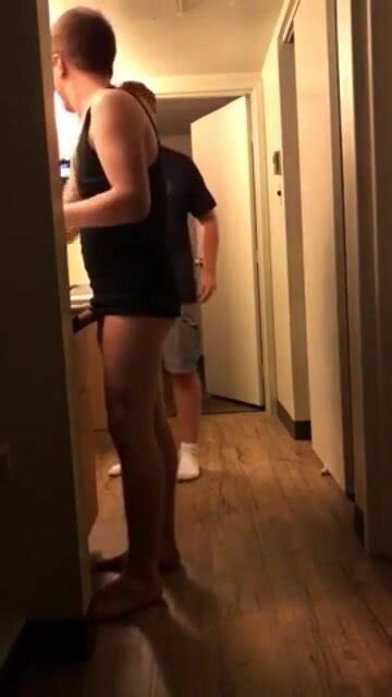 Guy Walks In Roomate Who Has An Erection