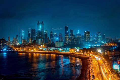 Mumbai At Night By Rahul Vangani 1080x720 Mumbai City India