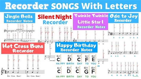 Recorder Songs With Letters Beginners Choose Your Level