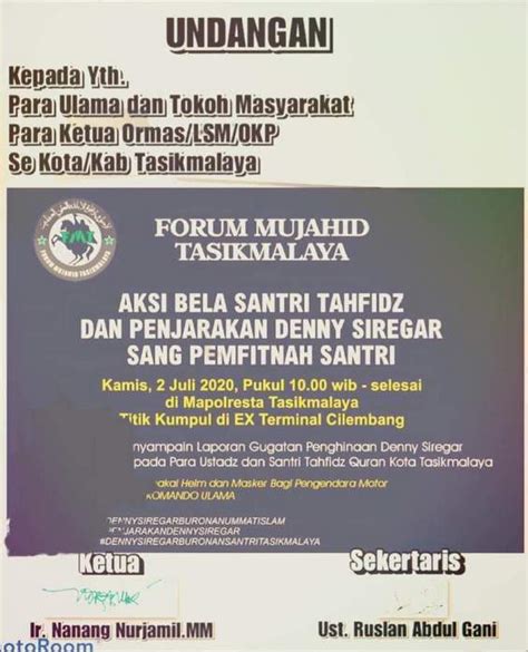 Lalu jne bilang sudah mengirimkan pesan singkat, saya tanya melalui apa? Wagub Jabar Dukung Laporkan Denny Siregar | PORTAL ISLAM