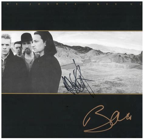 U2 Joshua Tree Lp Signed By Bono And Adam Music Album Covers Album