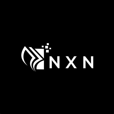 Nxn Crédito Reparar Contabilidad Logo Diseño En Negro Antecedentes Nxn