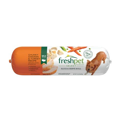 Freshpet Healthy And Natural Dog Food Fresh Chicken And Turkey Roll 15lb