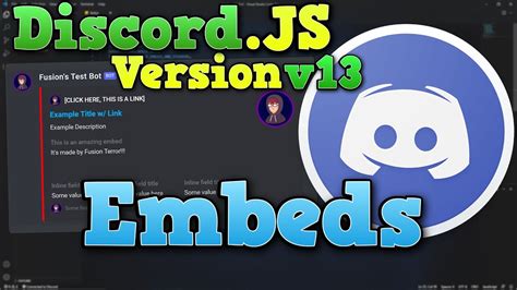 NEW How To Make EMBEDS For A Discord Bot Discord JS V YouTube
