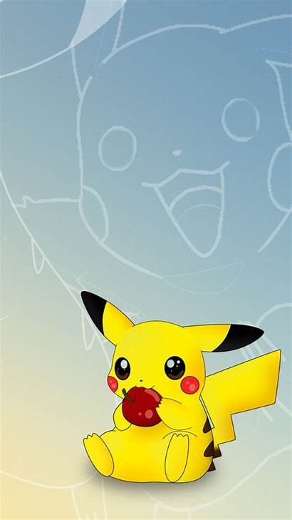 Pikachu Pokemon Iphone Wallpapers Eating Desktop Background
