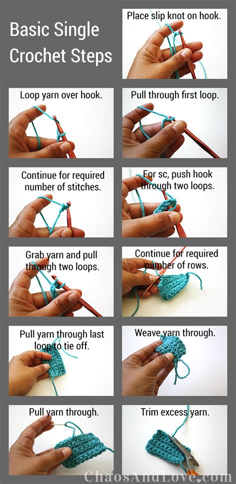 Basic Single Crochet Crochet Tutorial Beginning