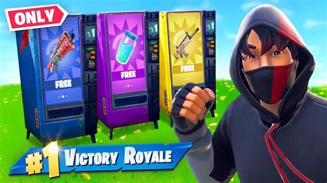 Epic games has introduced vending machines as the latest addition to the fortnite game. VENDING MACHINE *ONLY* Challenge in Fortnite - YouTube
