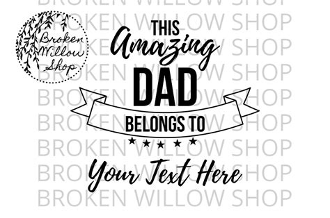 Svg This Amazing Dad Belongs To Svg Dxf Png  Eps Zip Etsy