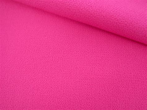 Italian Wool Double Crepe In Fuchsia Bandj Fabrics