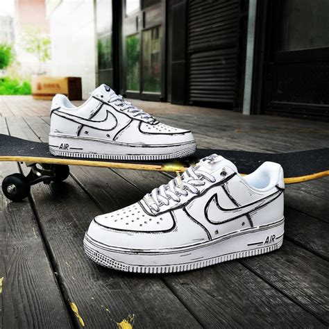 Some of the drawings were smeared and the faces were not well done. Custom Air Force 1 For Men Women -Custom Nike Shoes -Hand ...