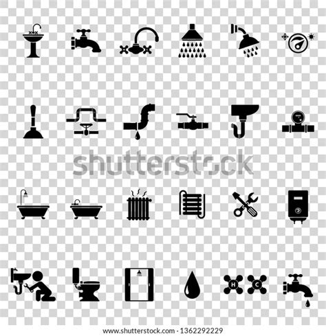 Plumbing Icons Set Stock Vector Royalty Free 1362292229 Shutterstock