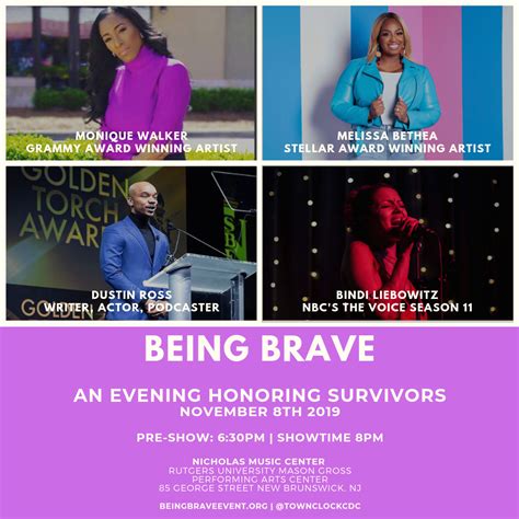 Being Brave Event To Bring Together Celebrities To Honor The Bravery Of