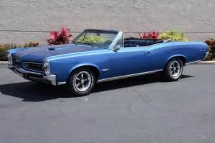 1966 Pontiac Gto Convertible 389ci V8 4 Speed Ps Pb 0 Fontaine Blue