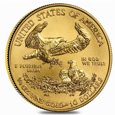 1986 Collectible Ten Dollar American Gold Eagle Currency And Coin
